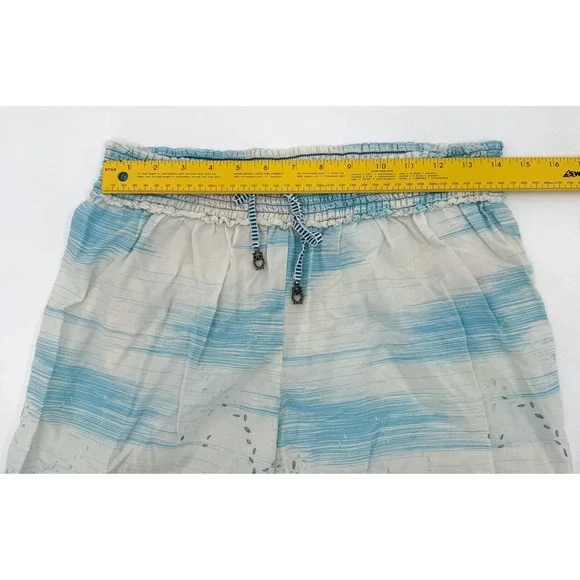 By Eloise Pants Womens Medium Ivory Woodland Animal Print Elastic Anthropologie - Picture 7 of 14